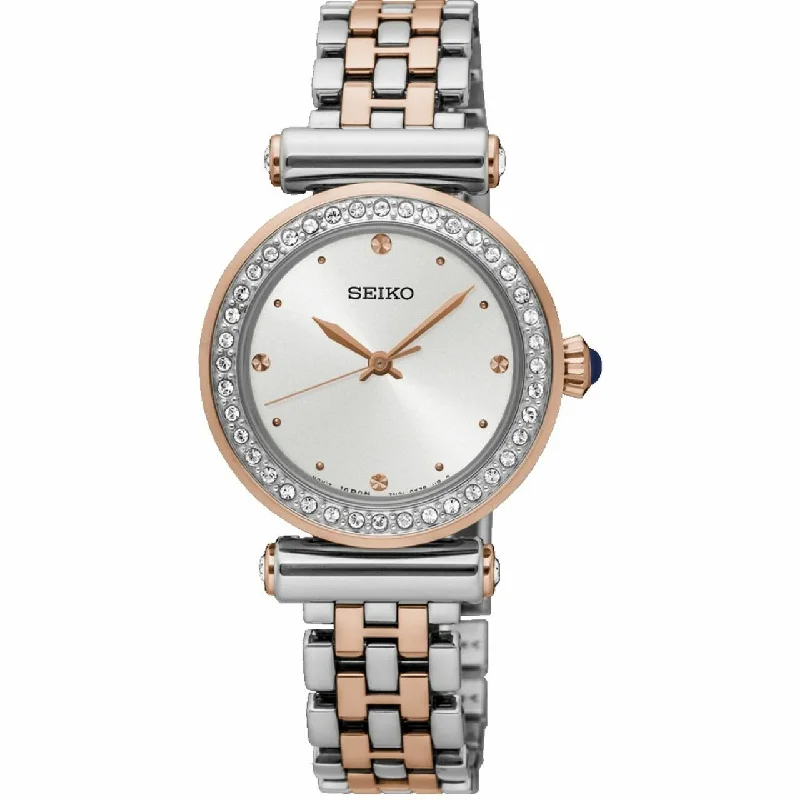 Seiko Swarovski Crystals Ladies Dress Watch SRZ466P