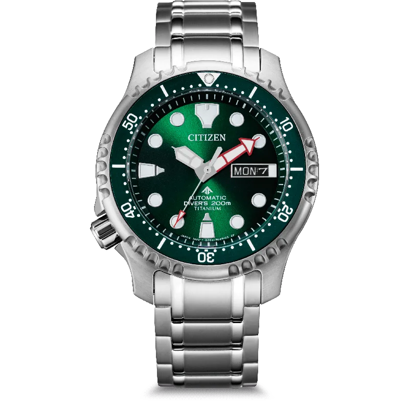 Citizen Promaster Automatic Titanium Green Men's Watch NY0100-50XE