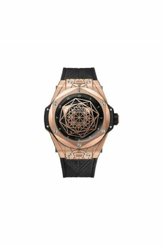 hublot big bang sang bleu limited edition of 99 pcs 18kt rose gold 45mm men's watch