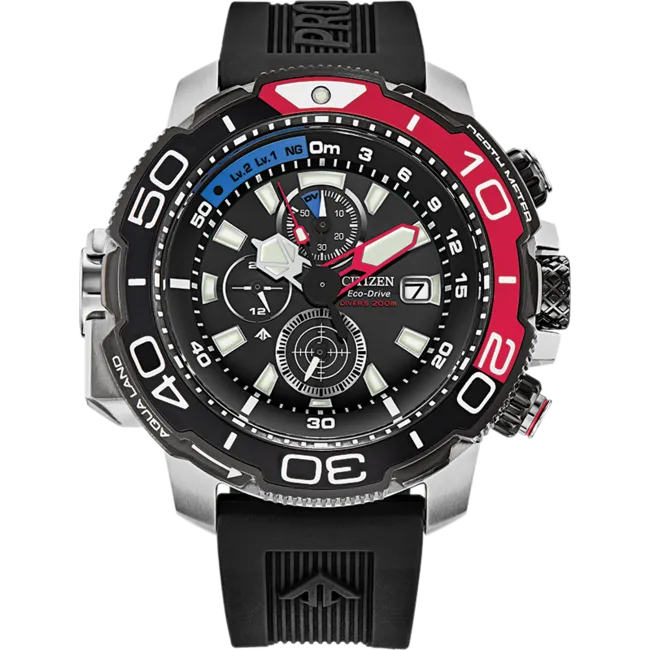 Citizen Men's Watch Eco-Drive Marine Promaster Black BJ2167-03E