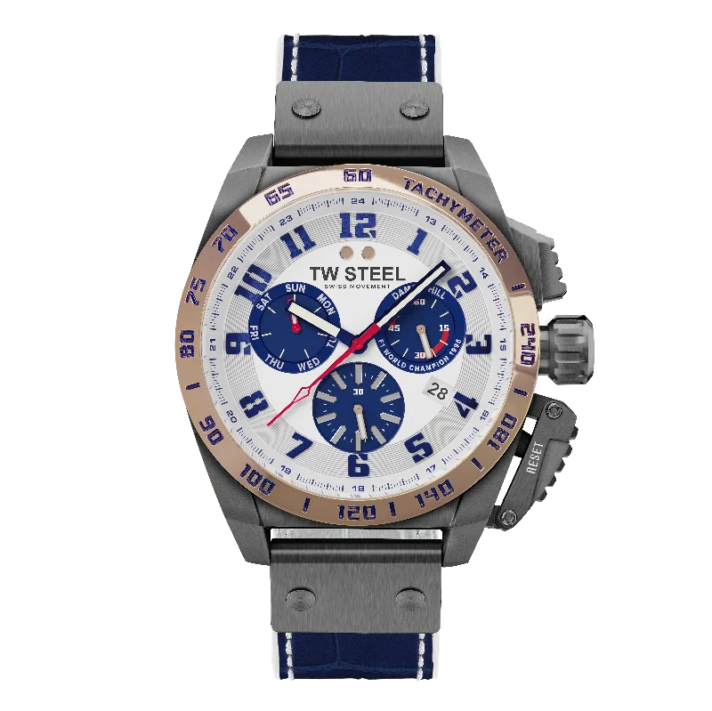 TW Steel Watch Men's Swiss Canteen Chronograph Limited Edition Damon Hill TW1018