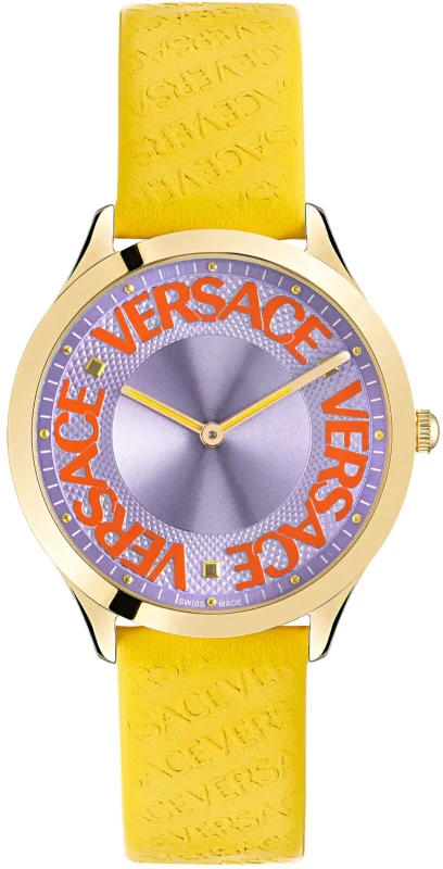 Versace Ladies Watch Logo Halo Yellow VE2O00822