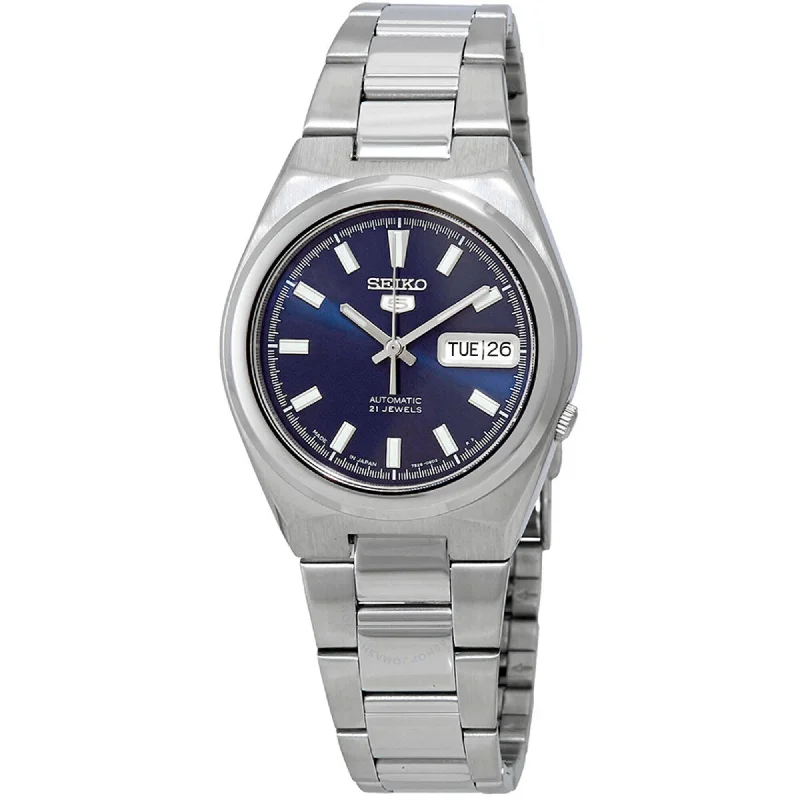 Seiko Men's Watch - Series 5 Automatic Blue Dial Stainless Steel Bracelet | SNKC51J1