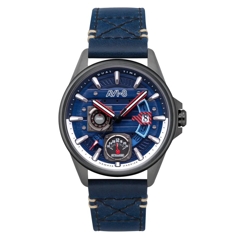 AVI-8 Hawker Harrier Farley Blue Mens Watch AV-4098-03