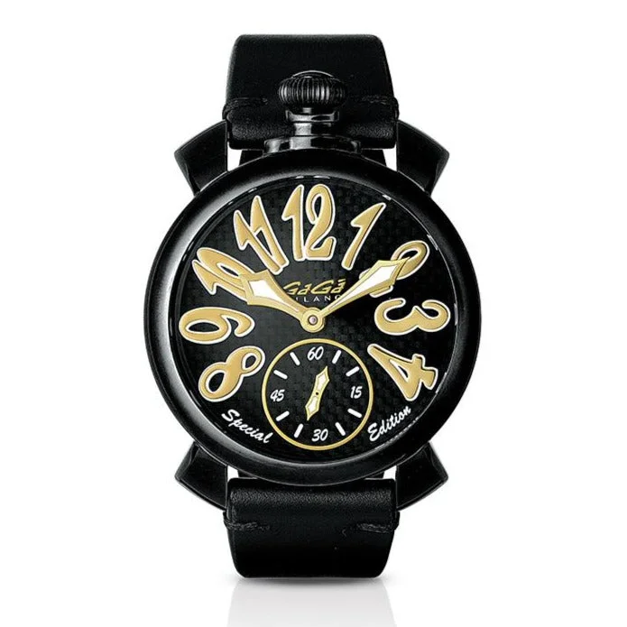 Gagà Milano Watch Manuale Special Edition 48mm Black