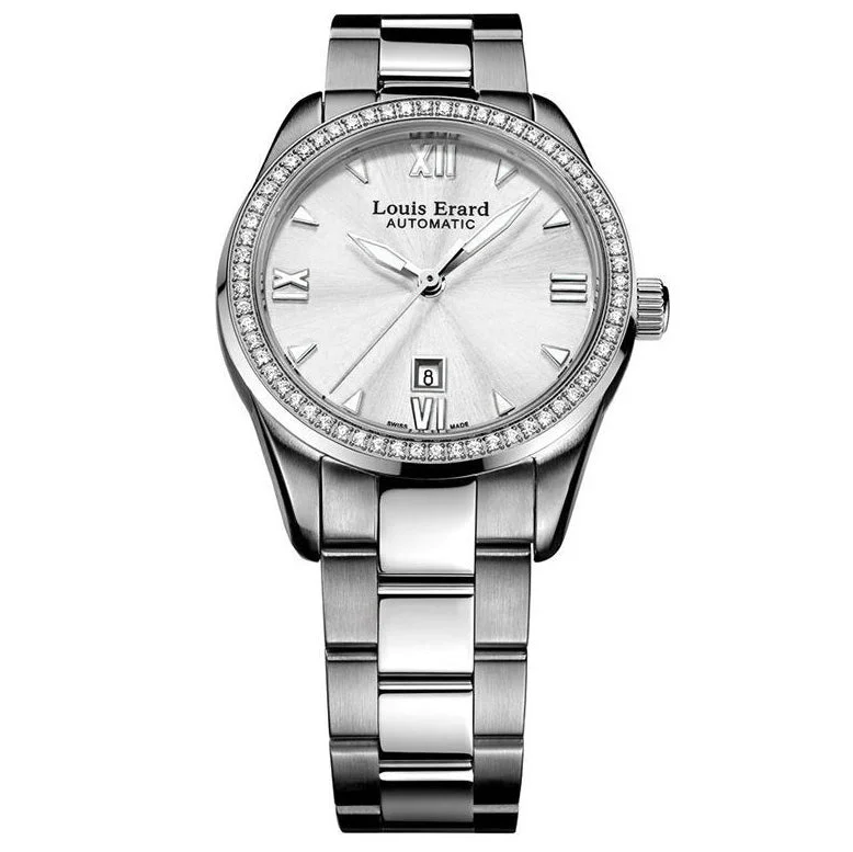 Louis Erard Watch Ladies Heritage Sport Diamond Silver 20100SE01.BMA17