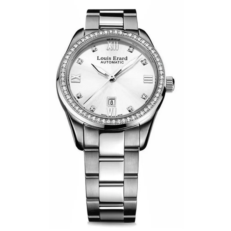 Louis Erard Watch Ladies Heritage Silver Diamond 20100SE11.BMA17