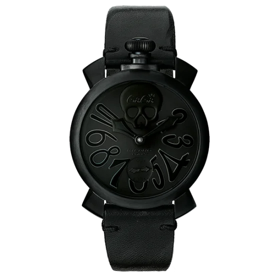 Gagà Milano Manuale 48mm Men's Watch Black Skull 5012ART.01S